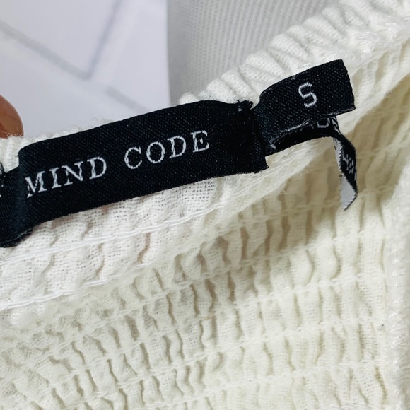 3/$20 Mind Code Ivory Button Front Dress - S - Picture 6 of 11